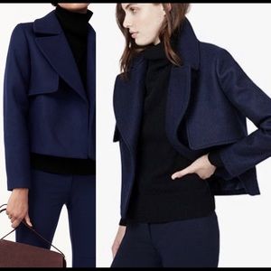 Cuyana Navy Pea Coat